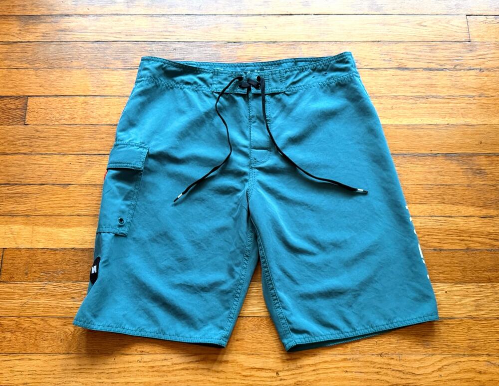 RVCA 'Classic Non-Stretch' Blue Boardshorts Mens sz 31